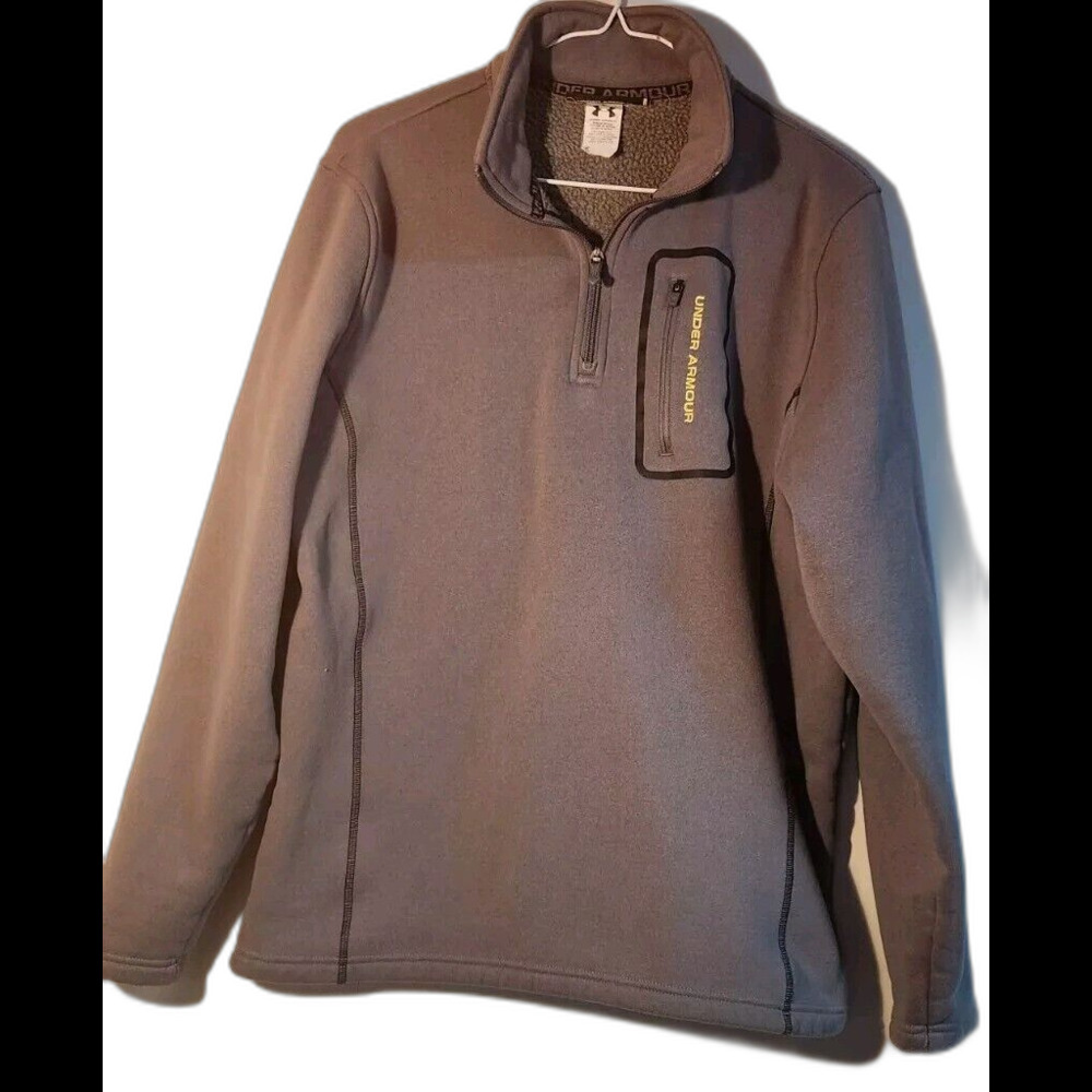 Under Amour Women's Size Medium Loose Active Wear Gray 1/4 Zip Pullover